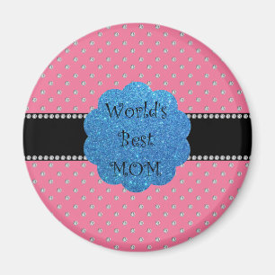 Världens bästa diamanter på rosan mamma magnet