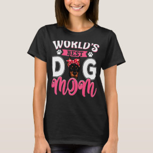 Världens bästa Doberman Hund Mors dag Mamma T Shirt