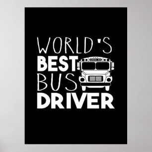 Världens bästa drivrutin för Buss Poster