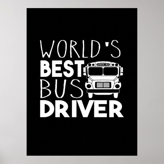 Världens bästa drivrutin för Buss Poster (Framsidan)