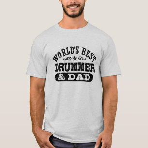 Världens bästa Drummer och Pappa Tee