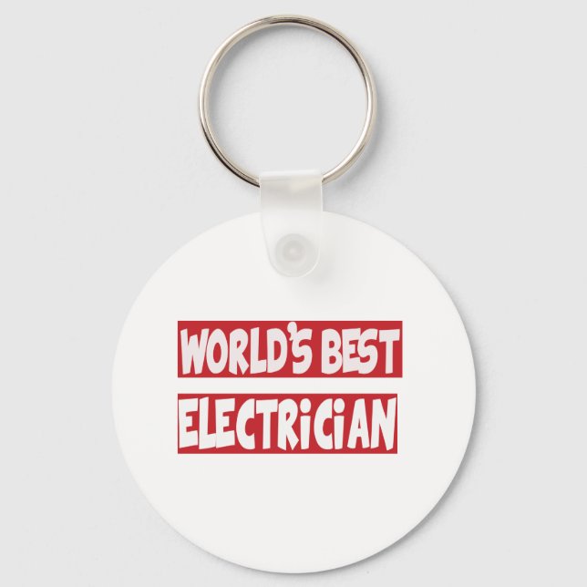 Världens bästa elektriker. nyckelring (Framsida)
