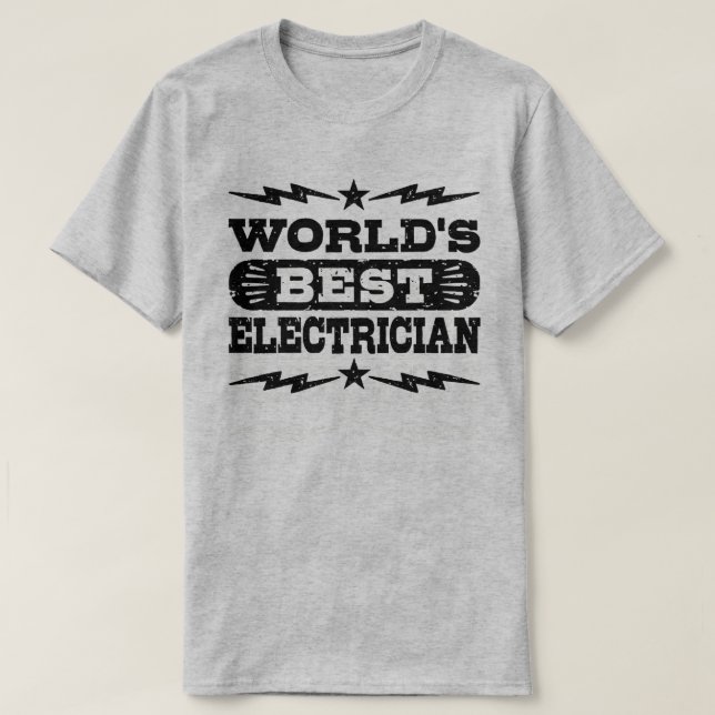 Världens bästa elproducent tee shirt (Design framsida)