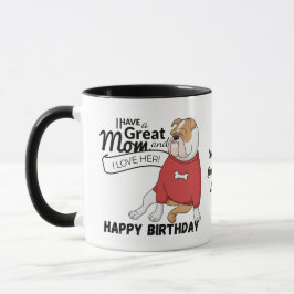 Världens BÄSTA ENGELSKA BULLDOG MAMMA Personlig Mugg