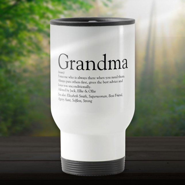 Världens Bästa Ever Mormor Mamma Definition Resemugg (World's Best Ever Grandma Grandmother Definition Travel Mug)