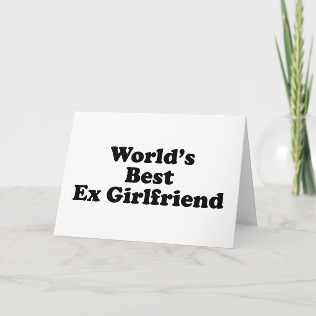 Världens bästa Ex-flickvän Kort (Framsida)