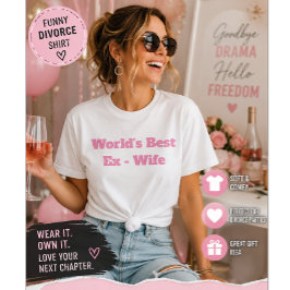 Världens Bästa Ex-Fru Roligt Skilsmässa Humor T Shirt