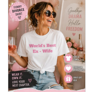 Världens Bästa Ex-Fru Roligt Skilsmässa Humor T Shirt