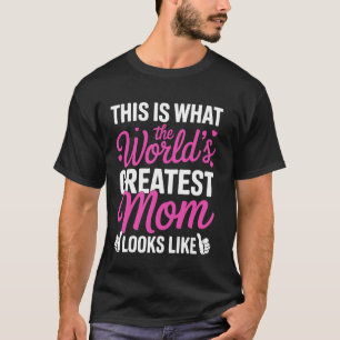 Världens Bästa Fantastiska Mama Underbara Mamma Nå T Shirt