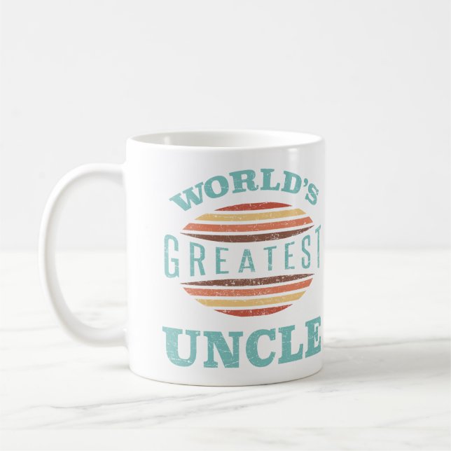 Världens bästa farbror kaffemugg (Vänster)