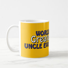 Världens bästa farbror någonsin kaffemugg