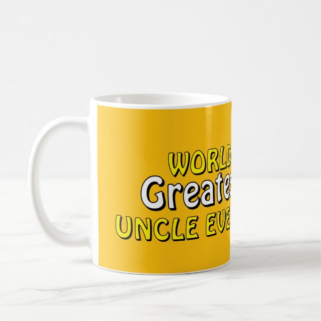 Världens bästa farbror någonsin kaffemugg  (Vänster)