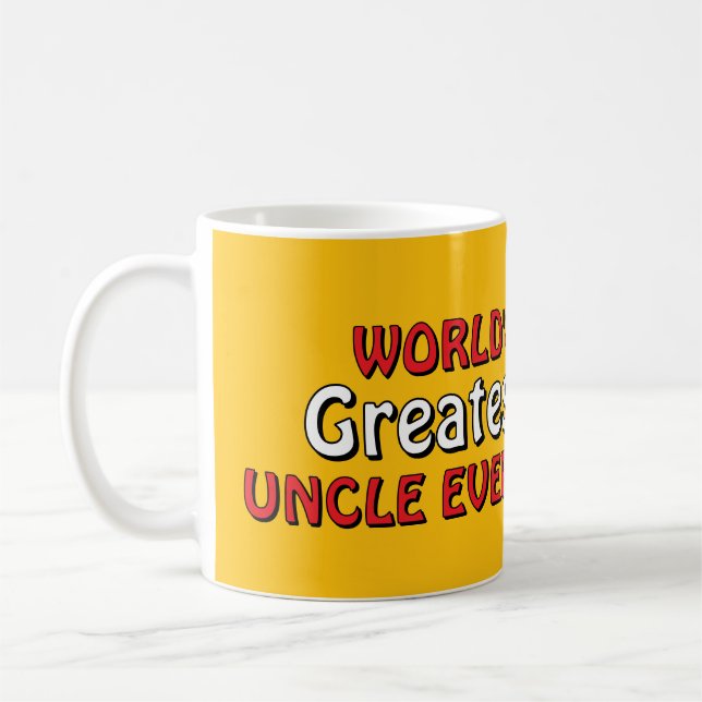 Världens bästa farbror någonsin kaffemugg (Vänster)