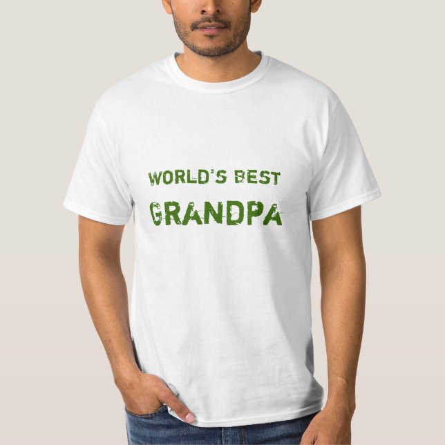 Världens bästa farfar, farfar tee (Framsida)