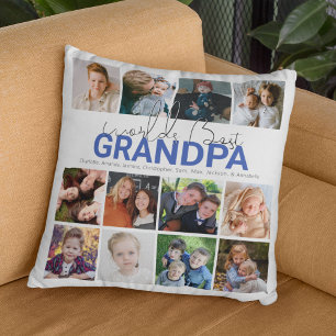 Världens Bästa Farfar Fotokollage Kudde