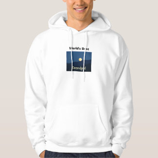Världens bästa farfar! Huva Tröja Måne Sweatshirt Med Luva
