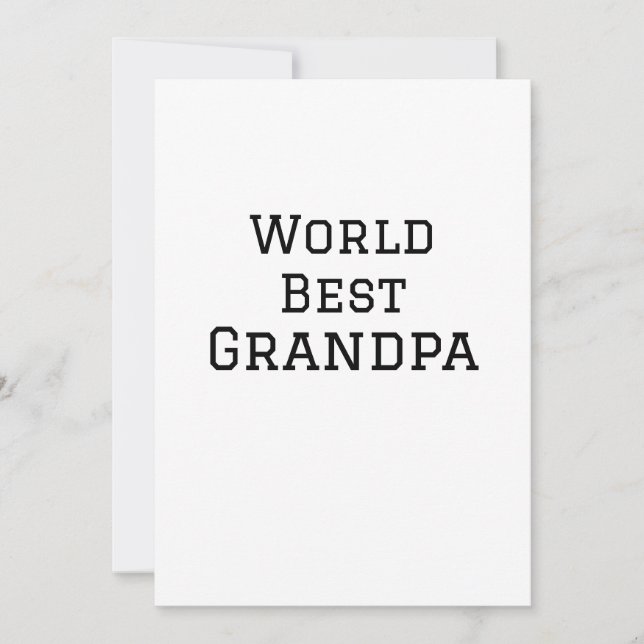 Världens bästa farfar lägg till namn text sport te inbjudningar (Framsida)