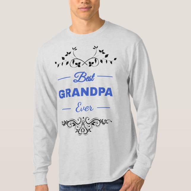 Världens Bästa Farfar Någonsin - Vintage Retro T Shirt (Framsida)