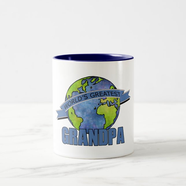 Världens Bästa Farfar Två-Tonad Mugg (Center)