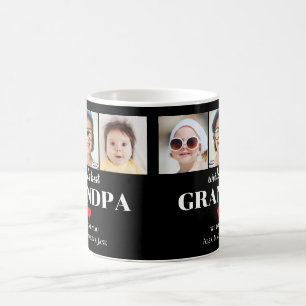 Världens Bästa Farfar Vi älskar dig 3 Barn Foto Na Kaffemugg