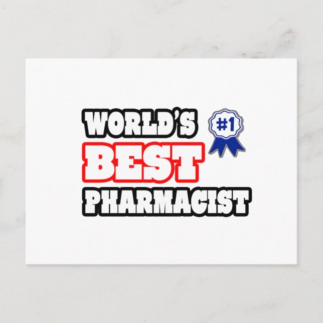 Världens bästa farmaceut vykort (Framsida)
