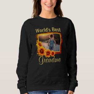 Världens bästa farmors Personlig Foto Sweatshirt T Shirt