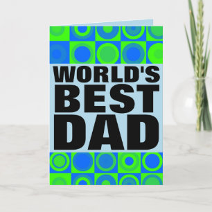 VÄRLDENS BÄSTA FARS DAG-KORT PAPPA KORT