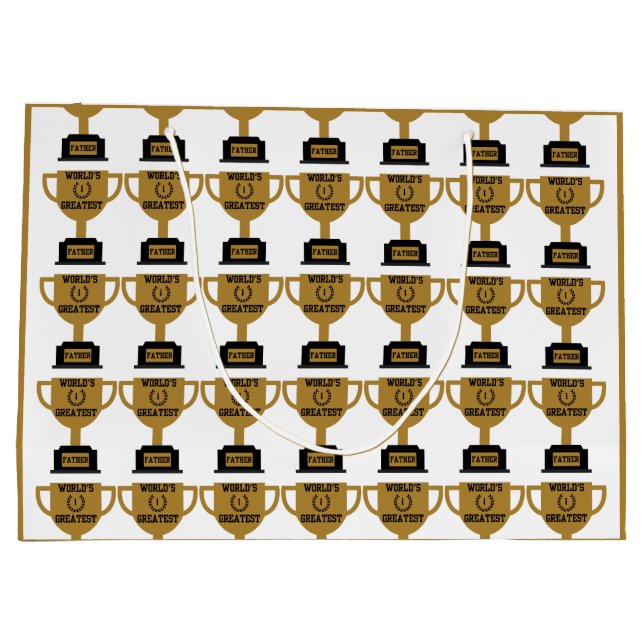 Världens Bästa Fars Dag Stor Presentpåse (Baksidan)