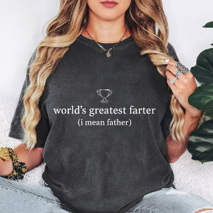 Världens Bästa Fartande Roliga Pappan Trofé Presen T Shirt