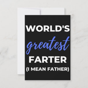 Världens Bästa Fartare Jag Menar Pappa Tack Kort