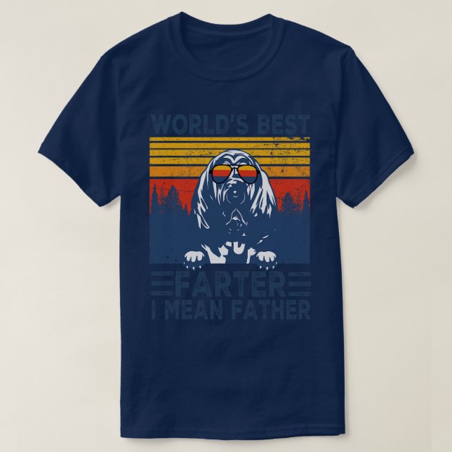 Världens bästa Farter I Elak Far Bästa Bloodhound  T Shirt (Design framsida)