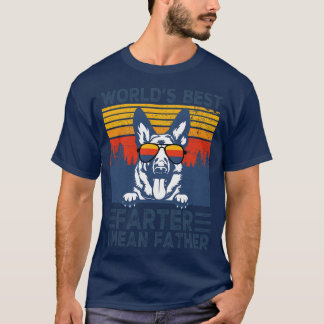 Världens bästa Farter I Elak Far Best German Sheph T Shirt