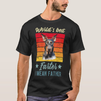 Världens bästa Farter I-Elak Far Doberman Pinsche T Shirt