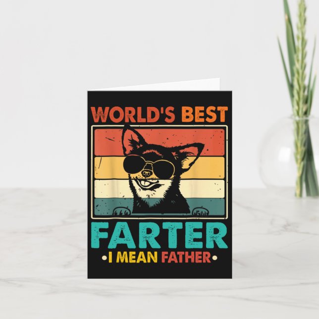Världens bästa Farter I Elak Far Fars dag Funn Kort (Framsida)