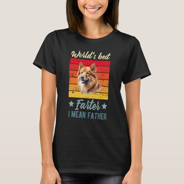 Världens bästa Farter I Elak Far Finlands Spitz Do T Shirt (Framsida)