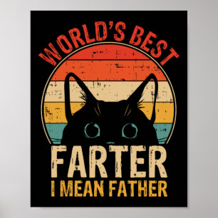 Världens bästa Farter I Elak Far Funny Fars dag Poster