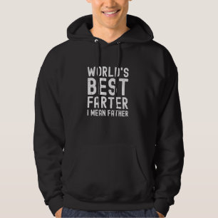 Världens bästa Farter I Elak Far Funny Pappa Humor Hoodie