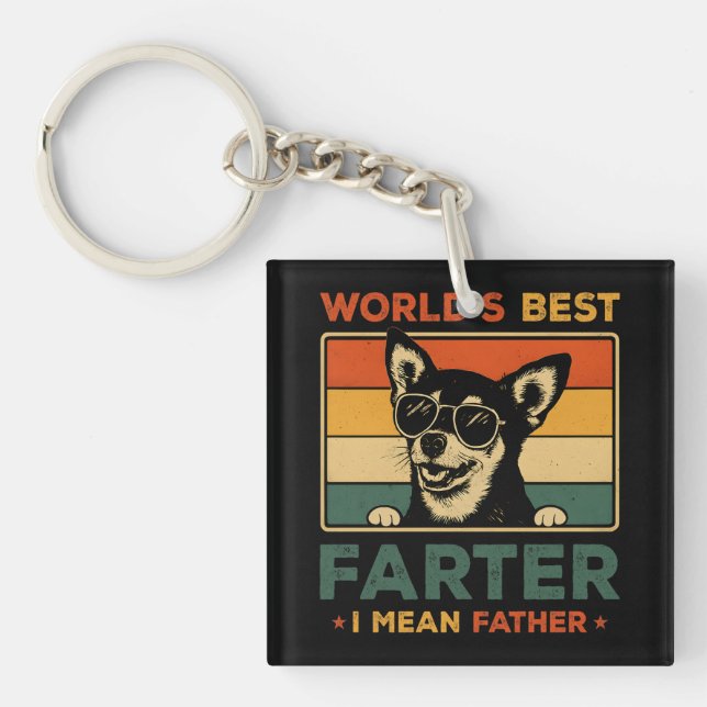 Världens bästa Farter I-Elak Far Funny Pappa-Hund (Framsidan)
