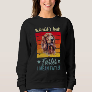 Världens bästa Farter I Elak Far Irish Setter Hund T Shirt