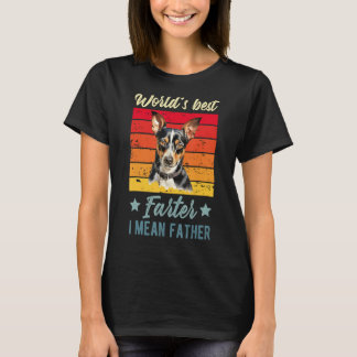 Världens bästa Farter I Elak Far Råtta Terrier Hun T Shirt