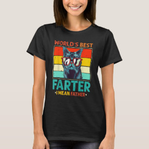Världens bästa Farter I Elak Far Shirt Best Cat Da T