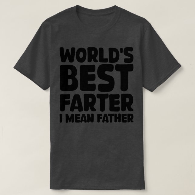 Världens bästa farter i elak far t shirt (Design framsida)