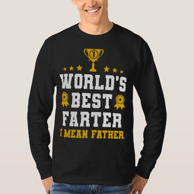 Världens bästa Farter I Elak Far T Shirt (Framsida)