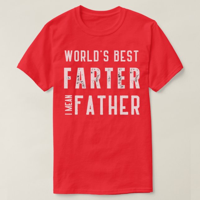 Världens bästa farter i elak far t shirt (Design framsida)