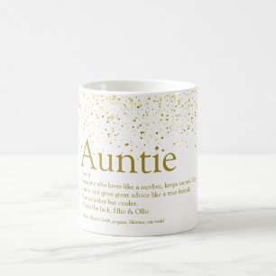 Världens bästa faster, fastrar definition guld gli kaffemugg