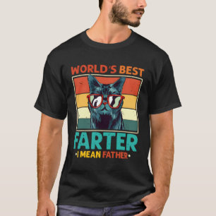 Världens bästa Fer I-Elak Far Cat Pappa Fars dag T Shirt