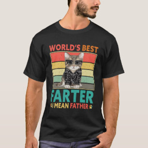 Världens bästa Fer I Elak Far Cat Pappa T Shirt