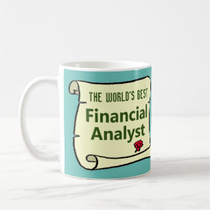 Världens bästa finansanalytiker. kaffemugg