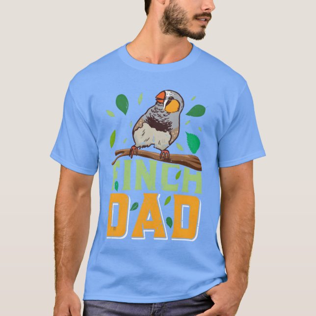Världens bästa Finch Pappa Finches Pappa Bird älsk T Shirt (Framsida)