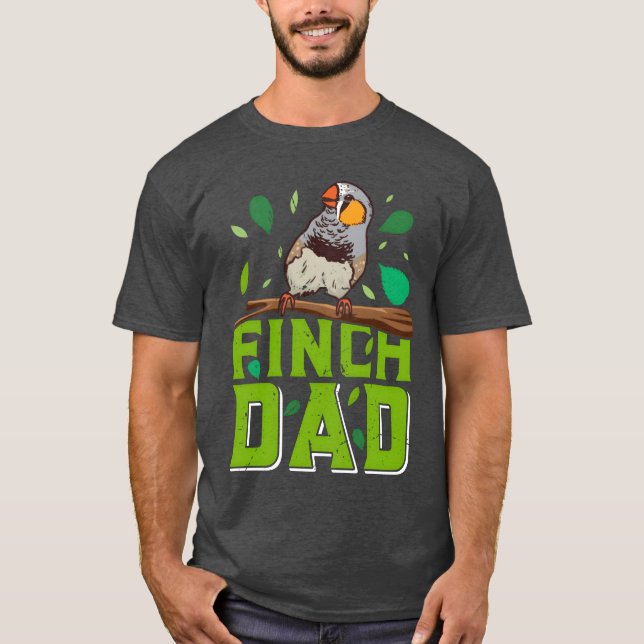 Världens bästa Finch Pappa Finches Pappa Bird älsk T Shirt (Framsida)